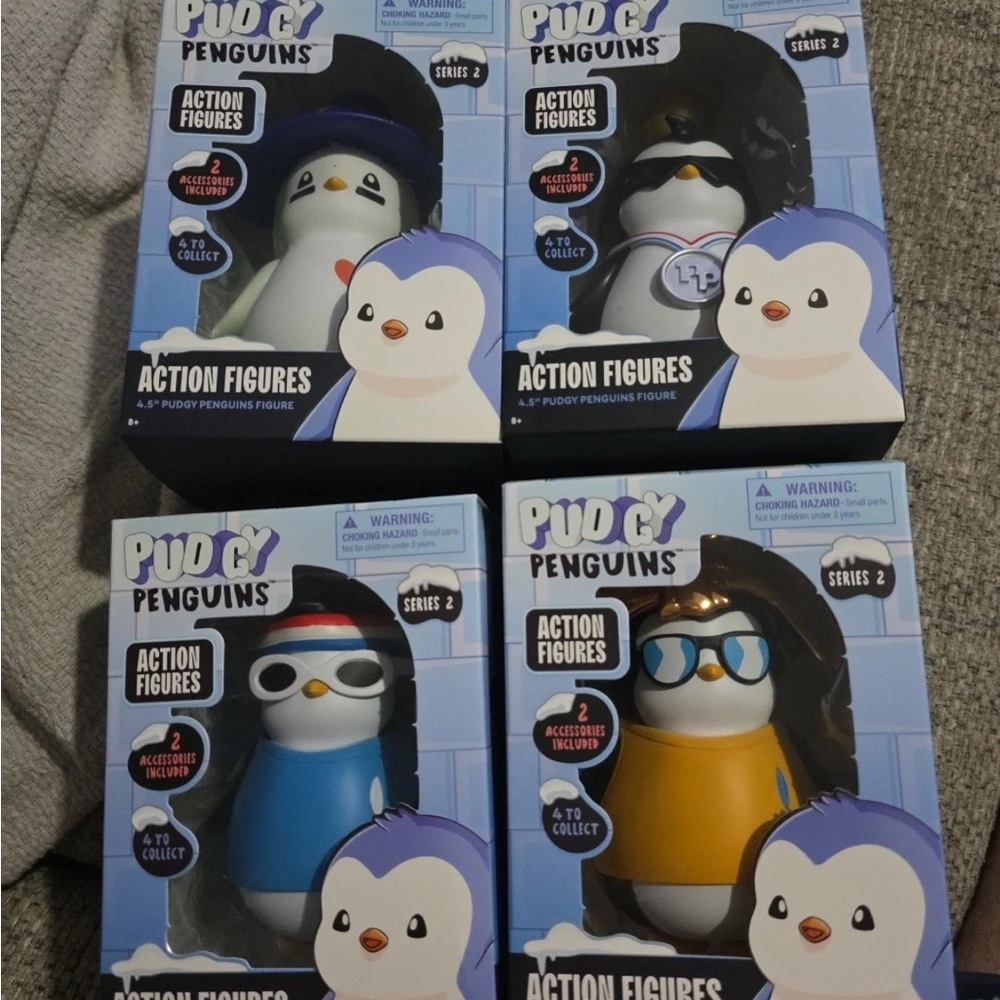 Pudgy Penguins Action Figures Series 2 Complete Collection Set Of 4 NWT
